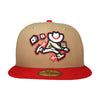 Las Vegas Gamblers New Era Theme Night Collection Khaki/Red 59FIFTY Fitted Hat