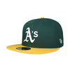 Athletics New Era Big League Weekend Green/Yellow 59FIFTY Fitted Hat