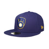 Milwaukee Brewers New Era Big League Weekend Navy 59FIFTY Fitted Hat