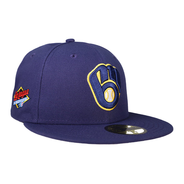 Milwaukee Brewers New Era Big League Weekend Navy 59FIFTY Fitted Hat