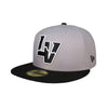 Las Vegas Aviators New Era LV Silver/Black 59FIFTY Fitted Hat
