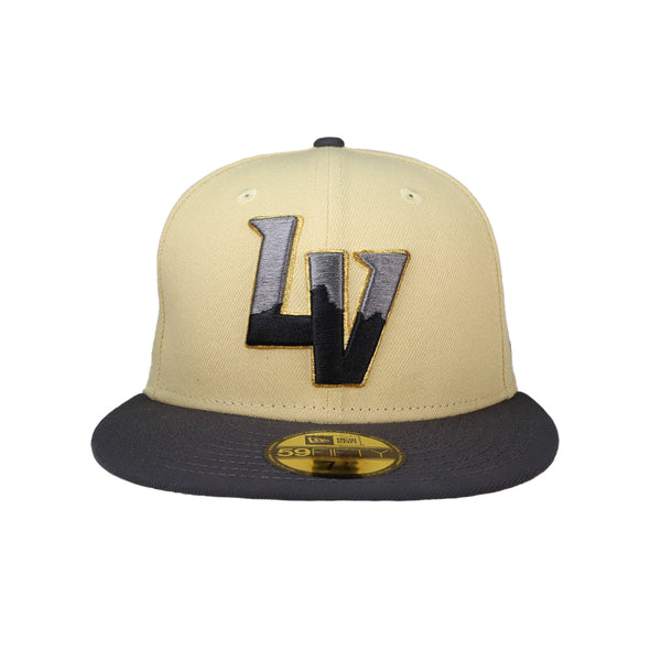 Las Vegas Aviators New Era LV Vegas Gold/Graphite 59FIFTY Fitted Hat