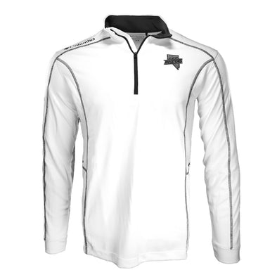 Men's Columbia LVA State White 1/4 Zip Shotgun Pullover