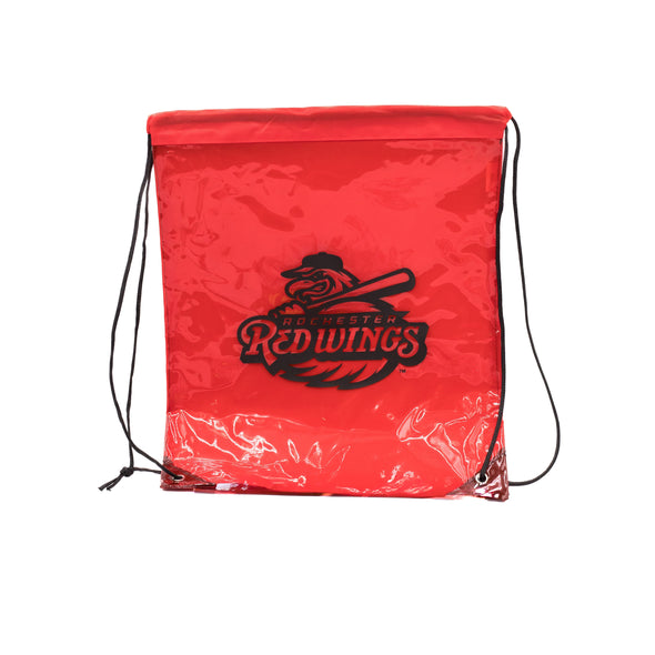 Rochester Red Wings Clear Drawstring Bag