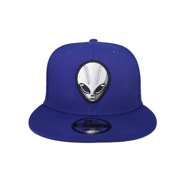 Las Vegas 51s New Era Alien Head Dark Royal 9FIFTY Snapback Hat