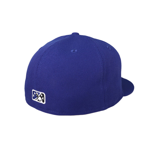 Las Vegas 51s New Era Alien Head Dark Royal 59FIFTY Fitted Hat