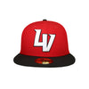 Las Vegas Aviators New Era LV Red/Black 59FIFTY Fitted Hat