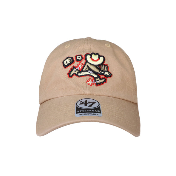 Las Vegas Gamblers '47 Brand Theme Night Collection Gambler Khaki Clean Up Strapback Hat