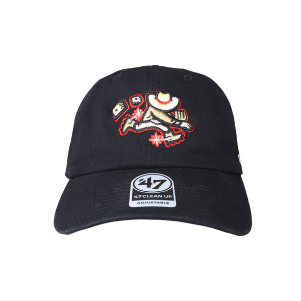 Las Vegas Gamblers '47 Brand Theme Night Collection Gambler Black Clean Up Strapback Hat
