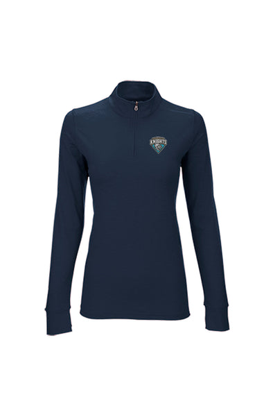 Charlotte Knights Vantage Navy Zen Women 1/4 Zip