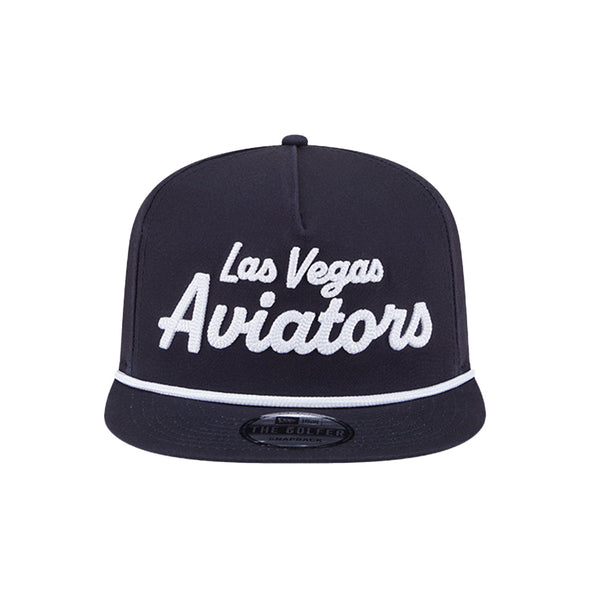 New Era Navy Text Golfer Snapback Hat