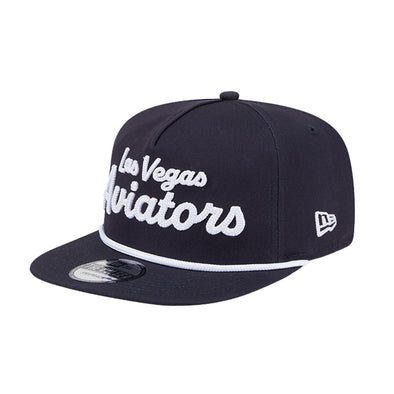New Era Navy Text Golfer Snapback Hat