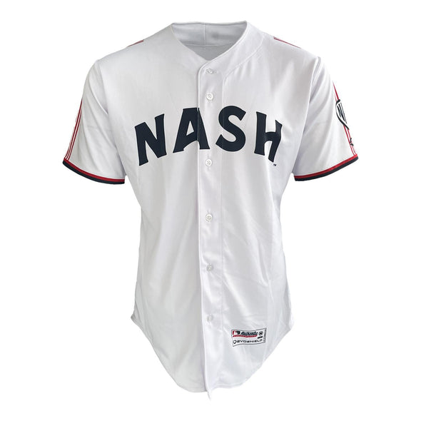 Nashville Sounds EvoShield Adult Home White Authentic Jersey