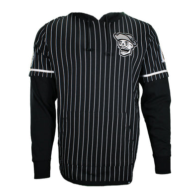 Men's Reyes de Plata Black Pinstripe Double Header '47 Shortstop Pullover