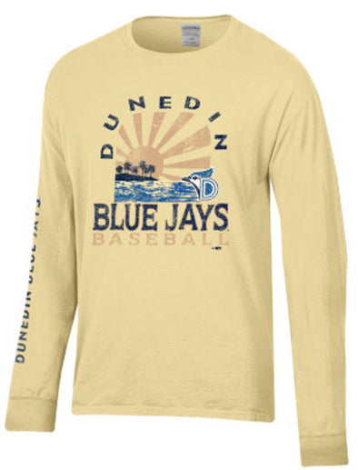 Dunedin Blue Jays Yellow Summer Island Long Sleeve Tee