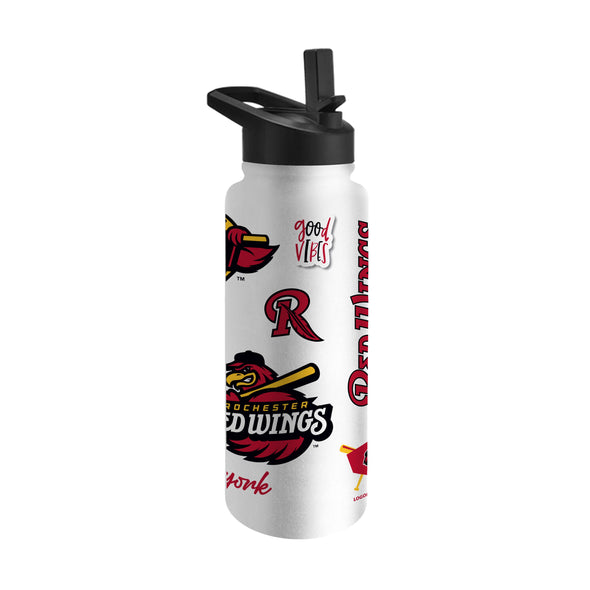 Rochester Red Wings 34oz Water Bottle