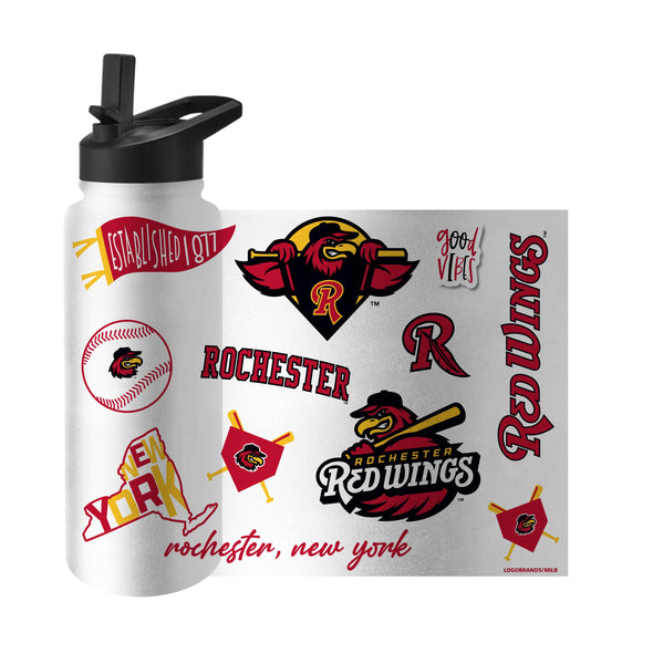 Rochester Red Wings 34oz Water Bottle
