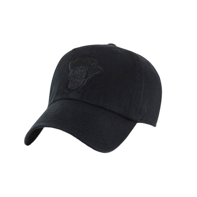 Reyes de Plata '47 Brand Skull Black Tonal Clean Up Strapback Hat