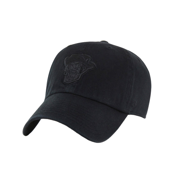 Reyes de Plata '47 Brand Skull Black Tonal Clean Up Strapback Hat