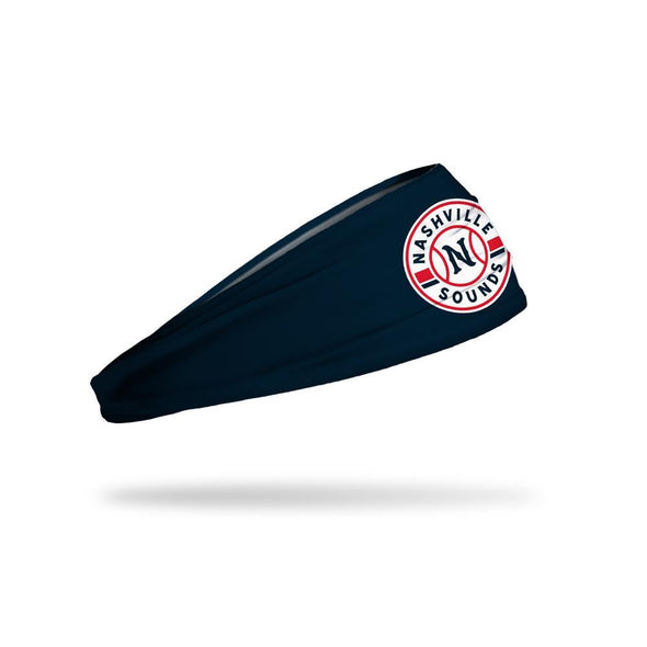 Nashville Sounds Junk Brand Navy Primary Logo Headband