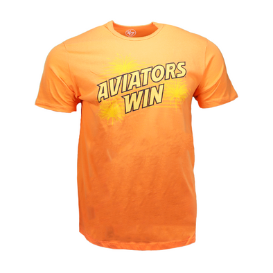 Men's '47 Brand Aviators Win Orange Short Sleeve T-Shirt