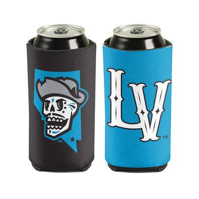 Reyes de Plata Wincraft LV/Skull State Blue/Black 16oz 2-Sided Can Cooler
