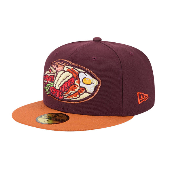 Las Vegas Belly Busters New Era Theme Night Collection On-Field Maroon/Rust 59FIFTY Fitted Hat