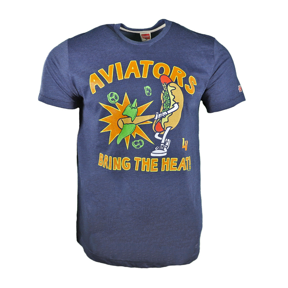 Men's Homage Aviators Bring The Heat Navy Short Sleeve T-Shirt