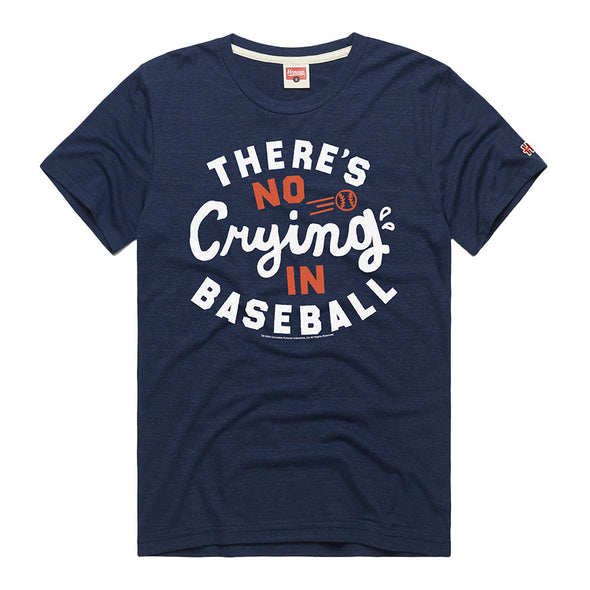 Men's Homage No Crying in Baseball Navy Short Sleeve T-Shirt