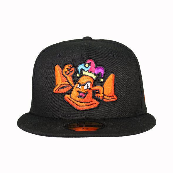 Las Vegas Cone Jesters New Era Theme Night Collection Black 59FIFTY Fitted Hat