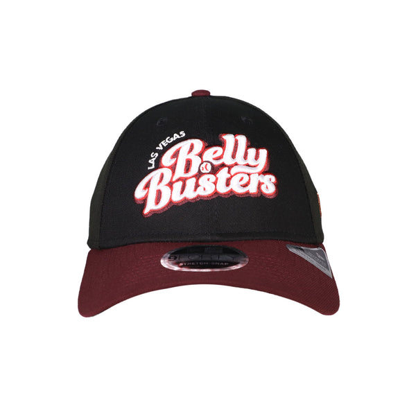 Las Vegas Belly Busters New Era Theme Night Collection Black/Maroon 9FORTY Snapback Hat