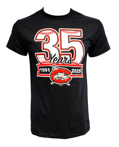 Carolina Mudcats 35th Anniversary Tee