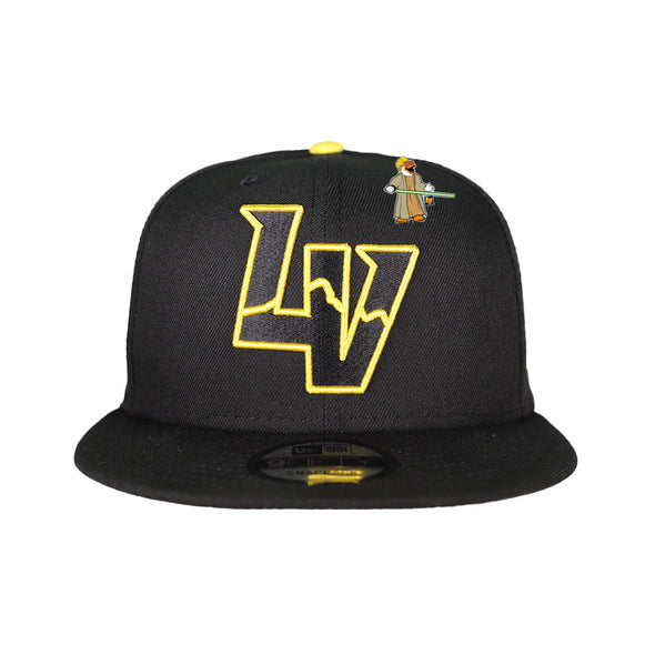 New Era LV Black/Yellow 9FIFTY Snapback Hat With Jedi Spruce Pin