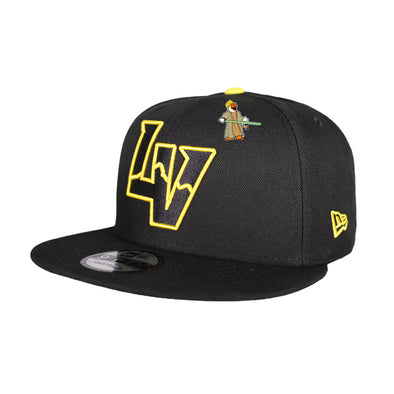 New Era LV Black/Yellow 9FIFTY Snapback Hat With Jedi Spruce Pin