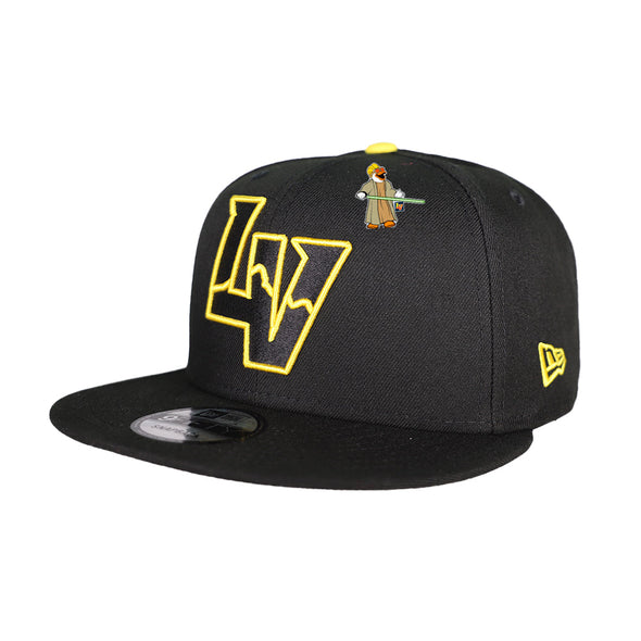 New Era LV Black/Yellow 9FIFTY Snapback Hat With Jedi Spruce Pin