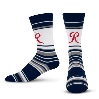 Tacoma Rainiers Navy Mas Striped R Socks