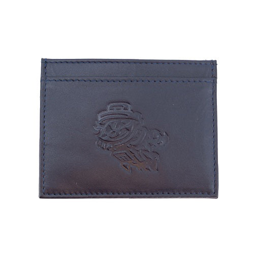 Navy Leather Card Holder