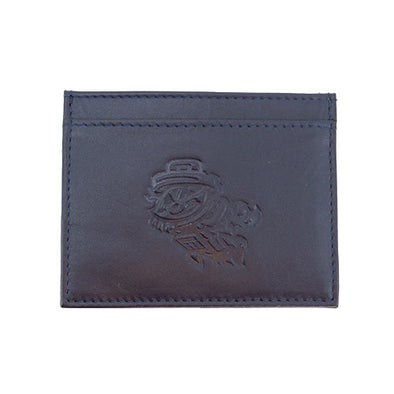 Navy Leather Card Holder