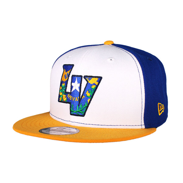 New Era LV Nevada Flag White/Royal/Gold 9FIFTY Snapback Hat
