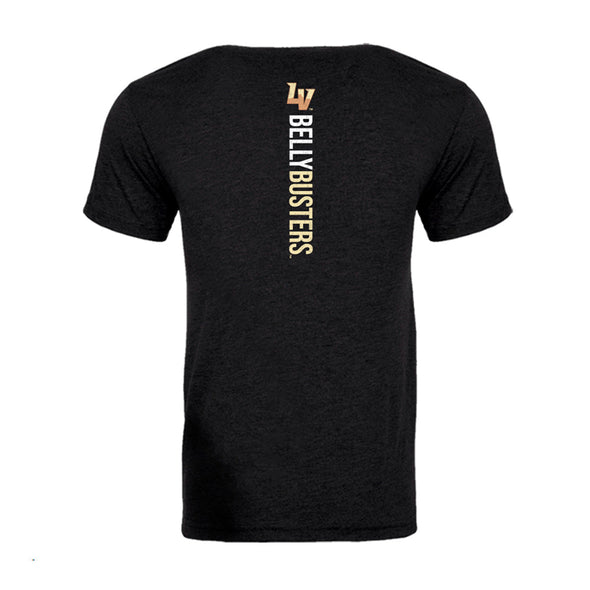 Las Vegas Belly Busters 108 Stitches Theme Night Collection Razorback Black Tri-Blend Short Sleeve T-Shirt