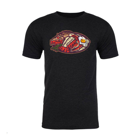 Las Vegas Belly Busters 108 Stitches Theme Night Collection Razorback Black Tri-Blend Short Sleeve T-Shirt