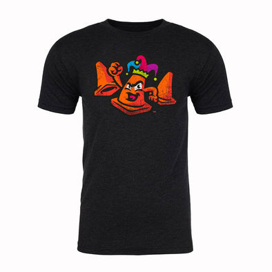 Las Vegas Cone Jesters 108 Stitches Theme Night Collection Vintage Black Tri-Blend Short Sleeve T-Shirt