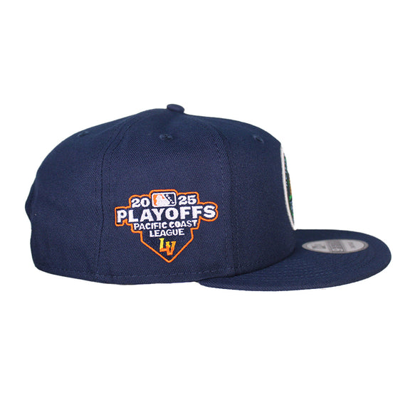 New Era Pacific Coast League Navy 2025 Playoffs Side Patch 9FIFTY Snapback Hat