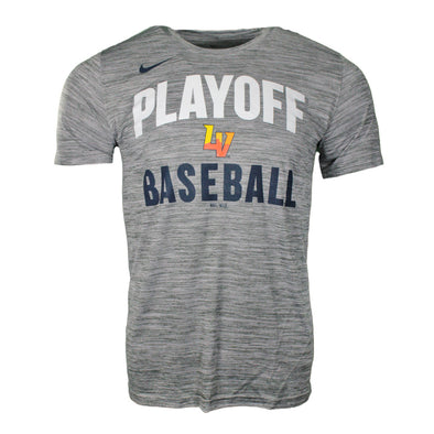 Nike 2025 LV Playoff Baseball Gray Velocity Short Sleeve T-Shirt