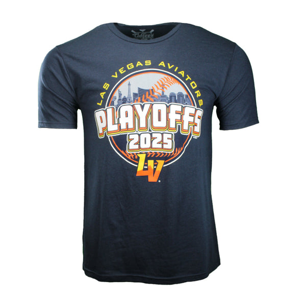 GoTeez 2025 Playoffs Navy Tri-Blend Short Sleeve T-Shirt