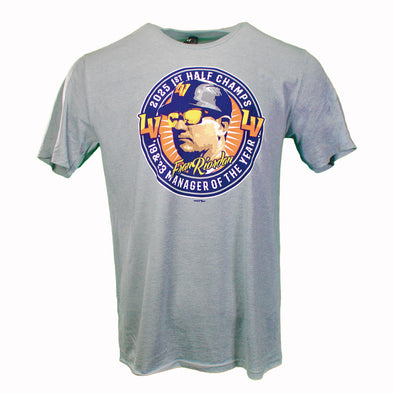 GoTeez 2025 Manager Fran Riordan Gray Tri-Blend Short Sleeve T-Shirt