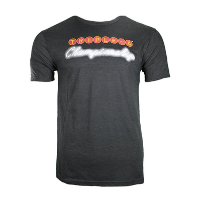 GoTeez 2025 Triple-A National Championship Game Black Tri-Blend Short Sleeve T-Shirt