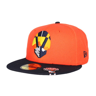 New Era On-Field ALT2 Aviator Orange/Navy 59FIFTY Fitted Hat W/2025 Playoffs Hat Clip