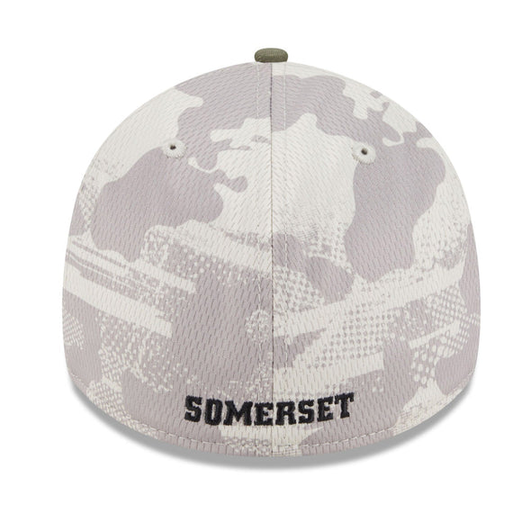 Somerset Patriots New Era 39Thirty 2025 Armed Forces Flex Fit Cap