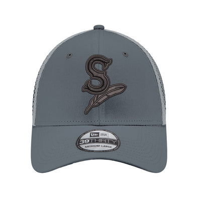 Spokane Indians New Era 39THIRTY Flex Fit Gray & Graphite Cap